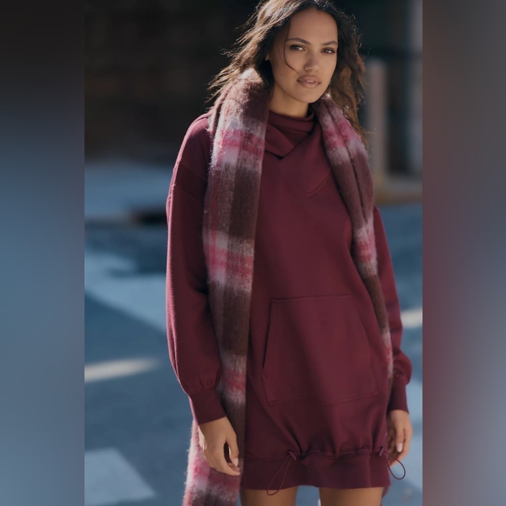 NWT! Daily Practice by Anthropologie Maeve Hooded Mini Dress - Large 🅰️ - Picture 4 of 5